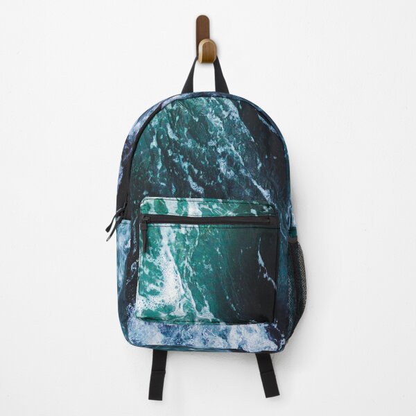 Item preview, dark and light blue rough ocean water waves designed and sold by The Red Shop.