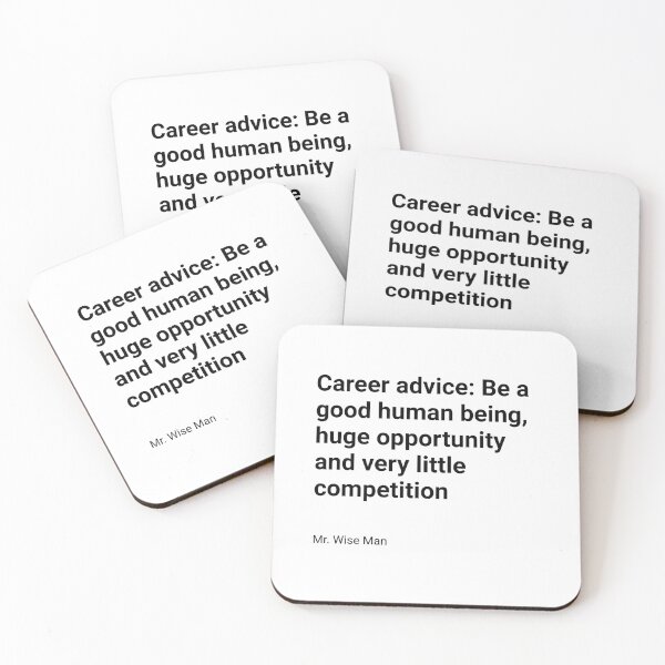 Item preview, Career advice, a good human being designed and sold by Smurfypixels.