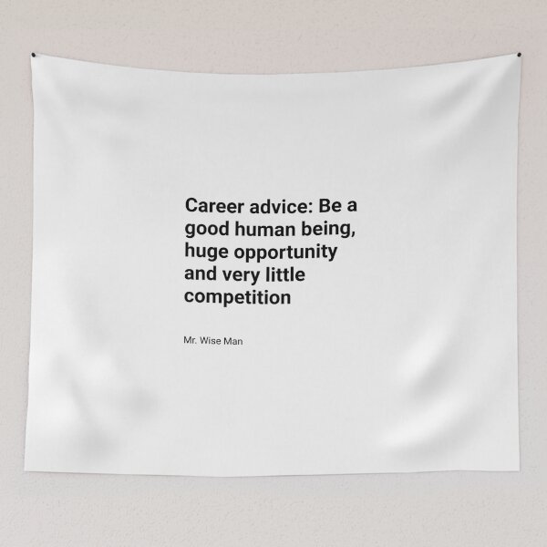 Item preview, Career advice, a good human being designed and sold by Smurfypixels.