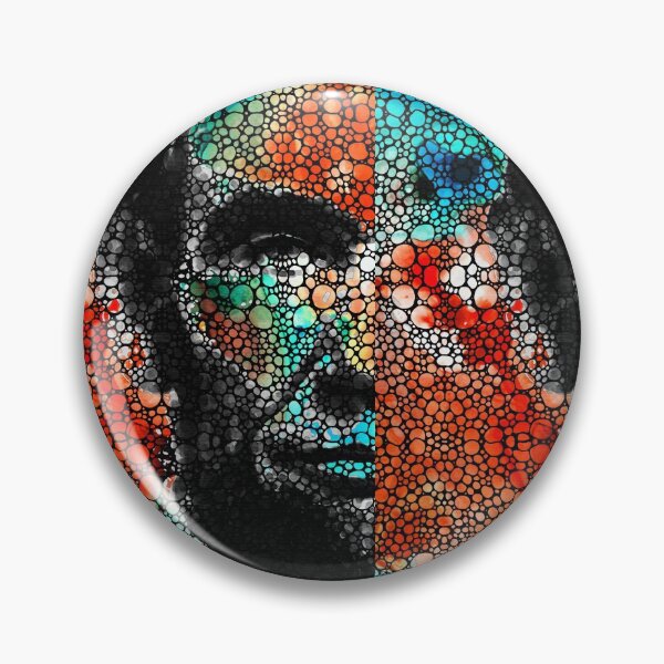 Artikelvorschau, Bunte Mosaik-Abraham-Lincoln-Porträtkunst von Sharon Cummings entworfen und verkauft von Sharon Cummings Art.