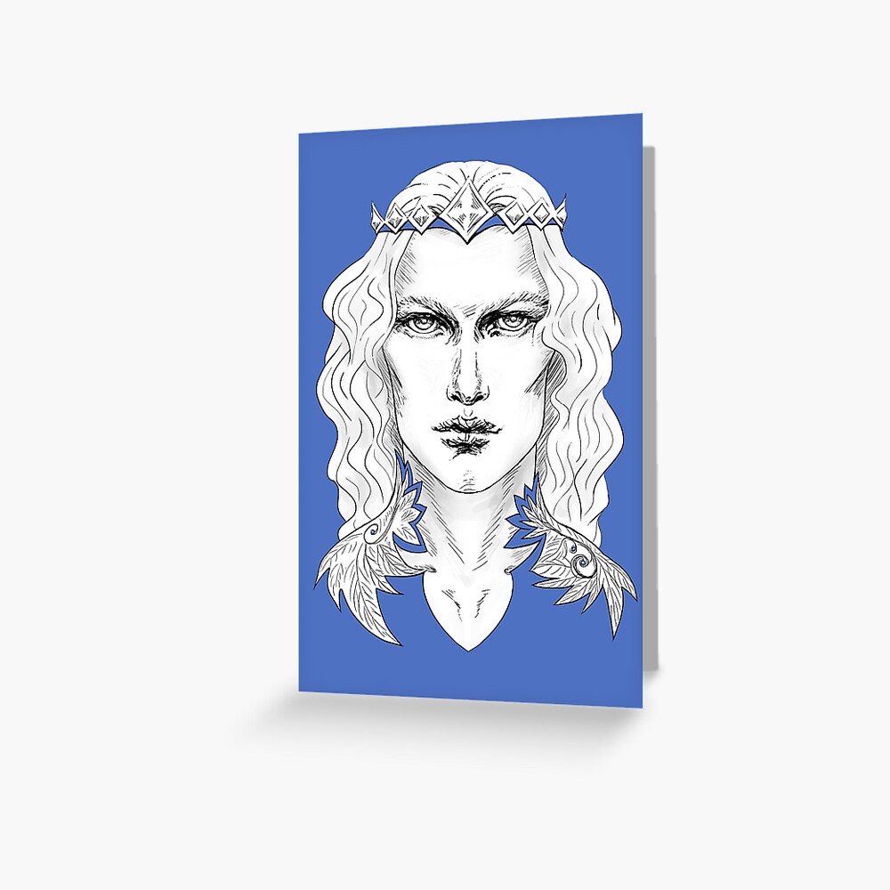 Fairy Prince in Blue Greeting Card