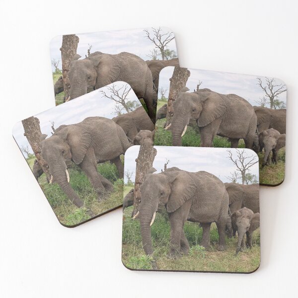 Item preview, African Elephants Nature Safari designed and sold by lalashellsArt.