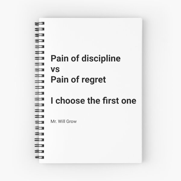 Item preview, Pain option: discipline or regrets designed and sold by Smurfypixels.