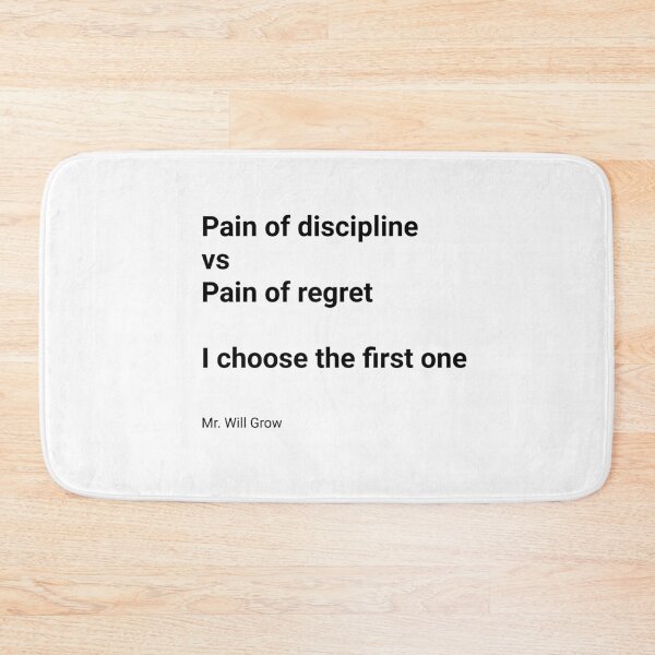 Item preview, Pain option: discipline or regrets designed and sold by Smurfypixels.