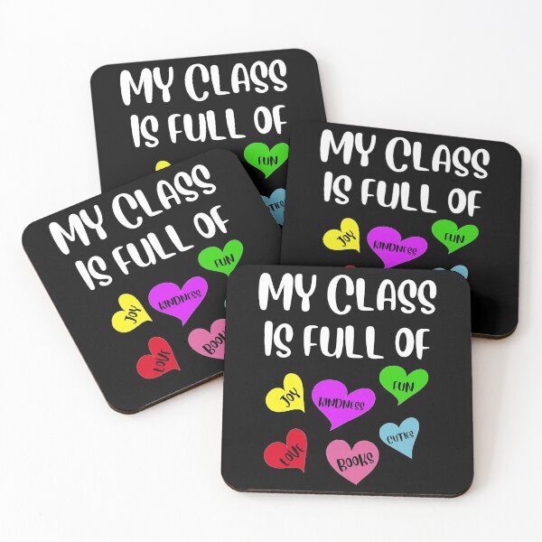 Item preview, Teacher hearts Valentine's day gift -  Valentine's day teacher my class is full of joy kindness fun love boos cuties designed and sold by oussama dif.