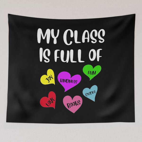 Item preview, Teacher hearts Valentine's day gift -  Valentine's day teacher my class is full of joy kindness fun love boos cuties designed and sold by oussama dif.