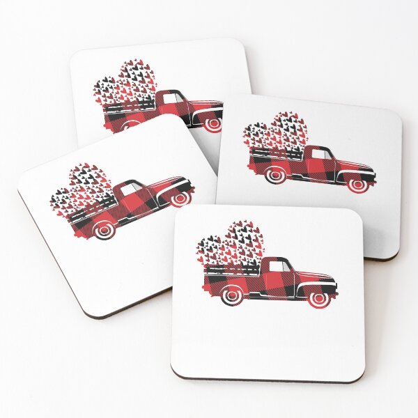 Item preview, Red plaid truck heart Valentine's -  heart of hearts Valentine's day gift for her or him designed and sold by oussama dif.