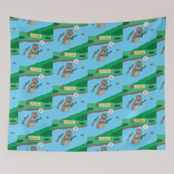 Item preview, T-Rex Noodling designed and sold by Out to Lunch Cartoons and More.