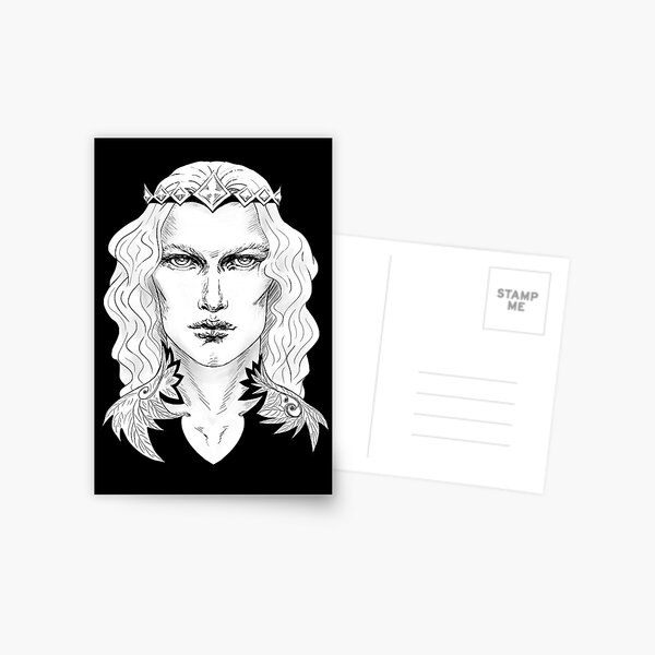 Fairy King in Black Postcard