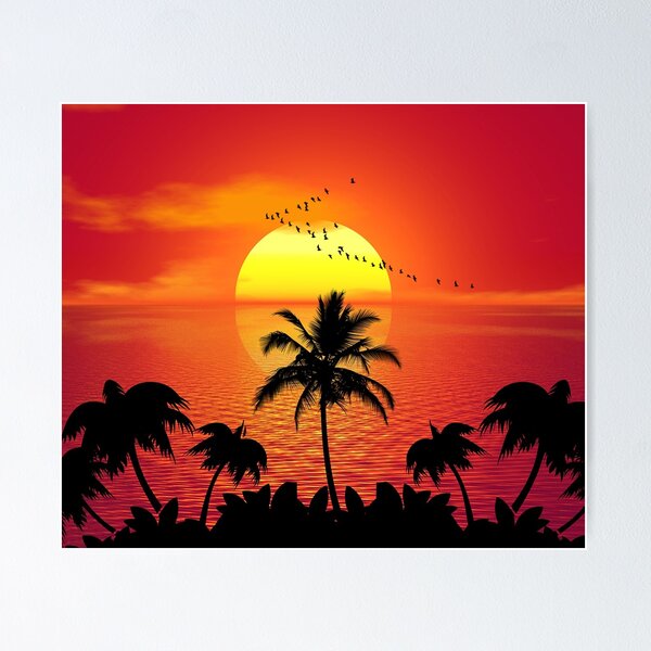 Item preview, Migratory birds sunset designed and sold by y33top.