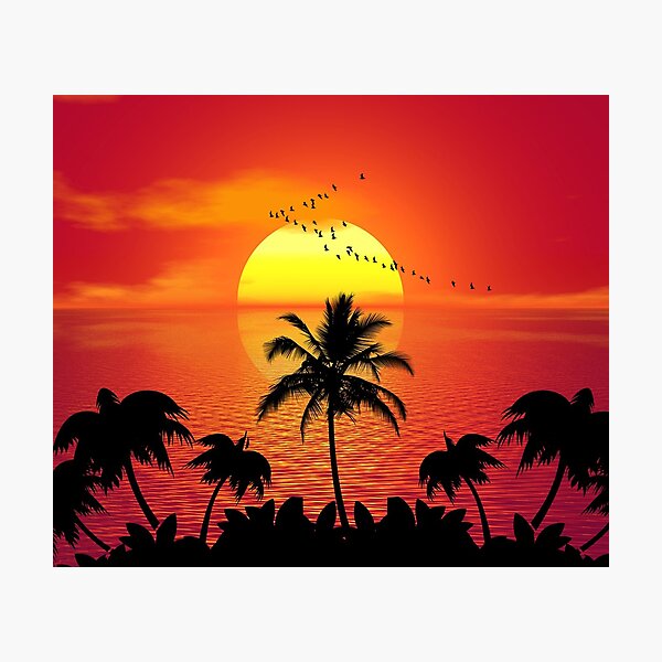 Item preview, Migratory birds sunset designed and sold by y33top.
