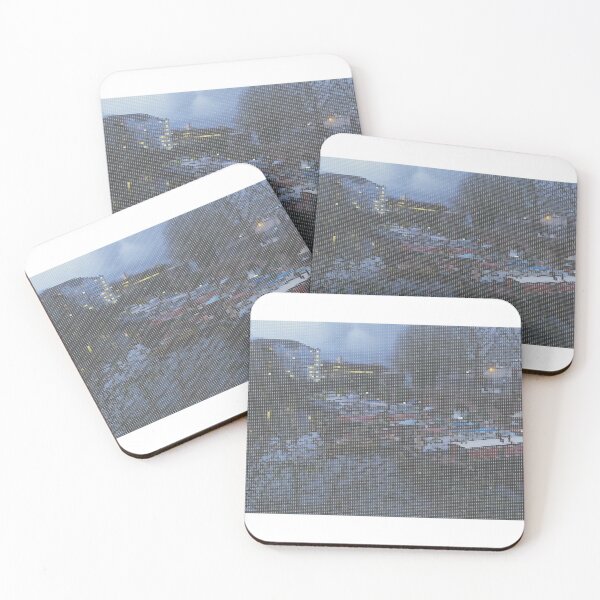 Item preview, Canal Boats in London (Micro-Dot Design) designed and sold by AWalkInEngland.