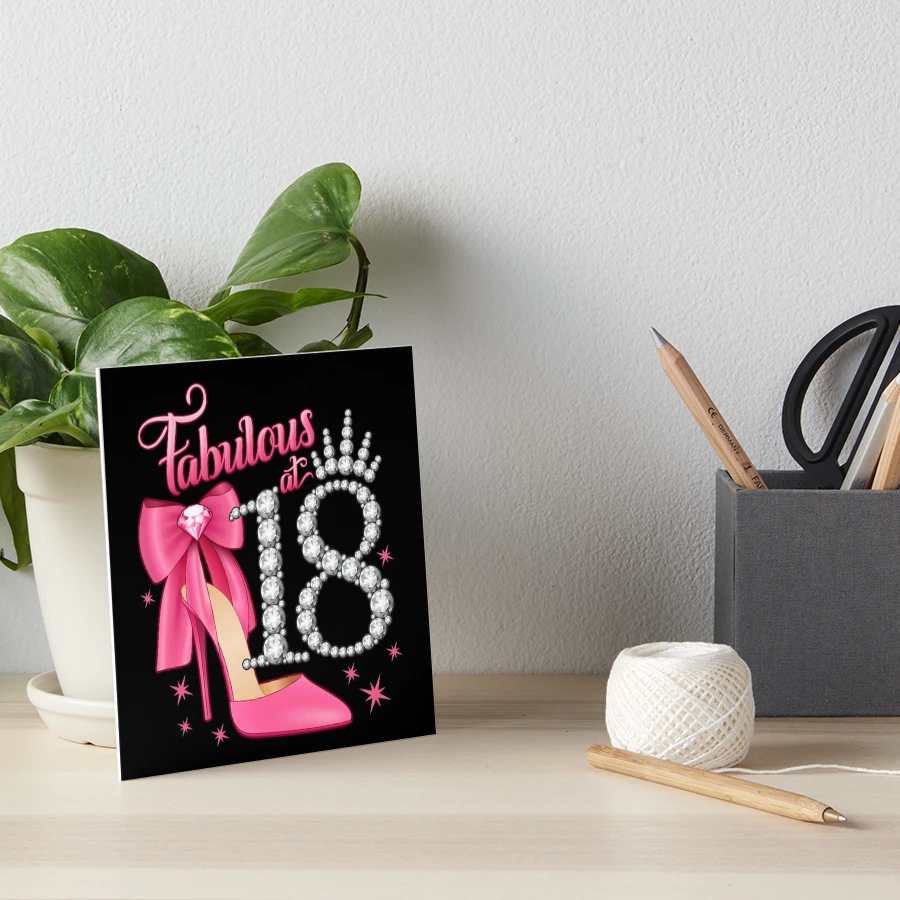 Geburtstagskarte Zum 18. Für Schwester – Künstlerisches Design Mit Champagner & Konfetti, 228x157 Mm, Mit Glitzer, UK-Herstellung