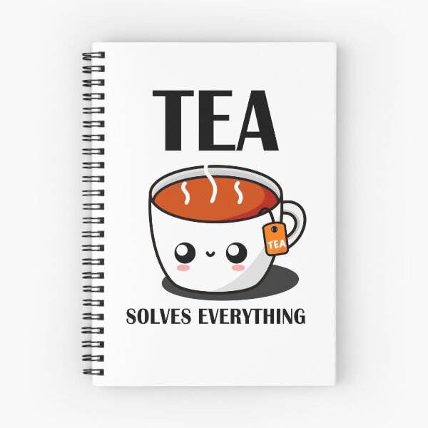 Item preview, Tea Solves Everything || Cute Cartoon Hot Cup of Tea designed and sold by cookingwithten.