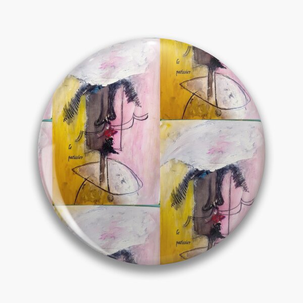Item preview, Le Pâtissier-French Chef Baker Pastry Chef Painting designed and sold by RicciArts.