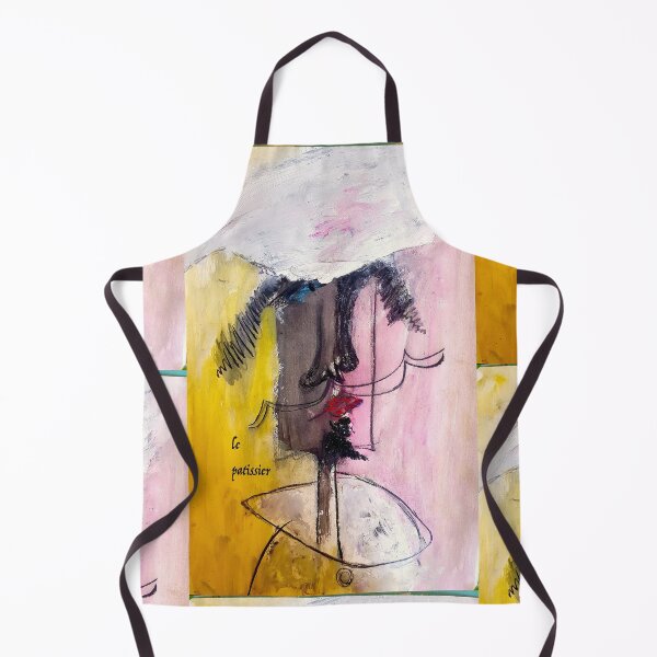 Item preview, Le Pâtissier-French Chef Baker Pastry Chef Painting designed and sold by RicciArts.