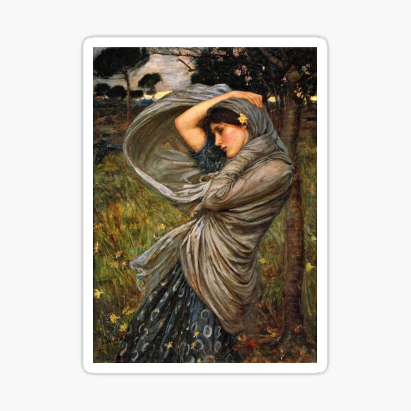 Boreas in the Wind Sticker