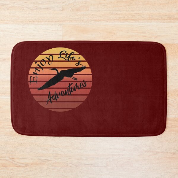 Item preview, Retro, Sunset, Vintage, Heron, Bird, Enjoy Life's Adventures,  designed and sold by DAM Creative ⭐⭐⭐⭐⭐.
