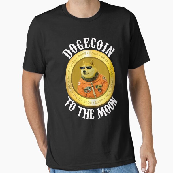 Item preview, Dogecoin Cool Men's Moon Astronaut Meme Crypto doggy  designed and sold by Tsquade.