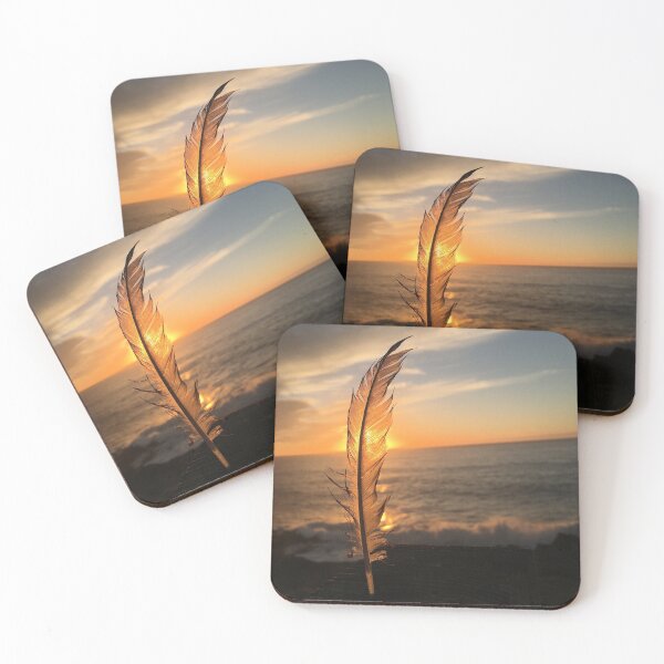 Item preview, a feathered sunset designed and sold by Anna Barrett.