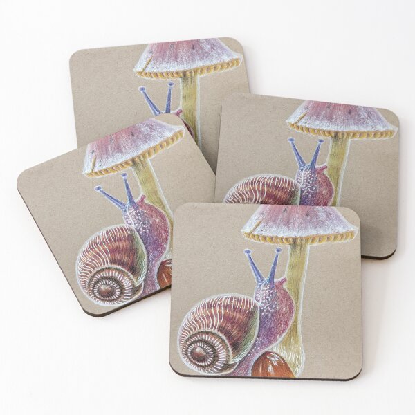 Item preview, Snail and Mushroom designed and sold by AngelaStone-Art.