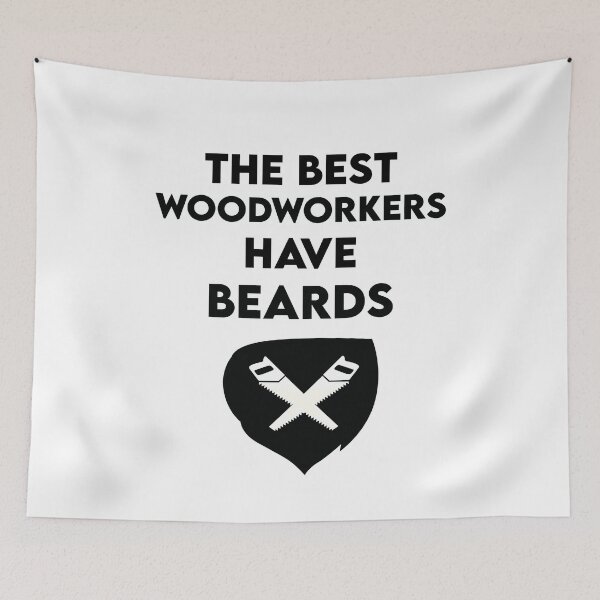 Item preview, woodworker with beard bearded woodworker designed and sold by MerlinTea.