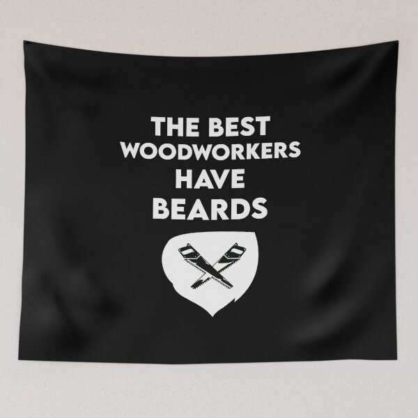 Item preview, woodworker with beard bearded woodworker designed and sold by MerlinTea.