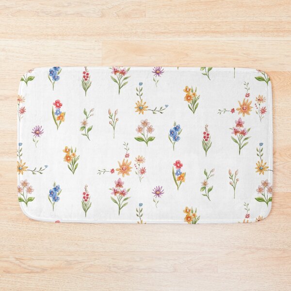 Aperçu de l'œuvre Pack d'autocollants de fleurs aquarelle colorées créée et vendue par yumiso.