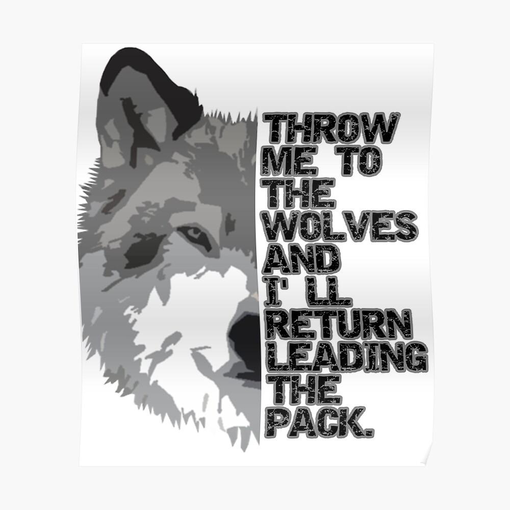Kids Wolf Shirt Throw Me To Wolves T Shirt Lead The Pack Inspirational Tee  Wild