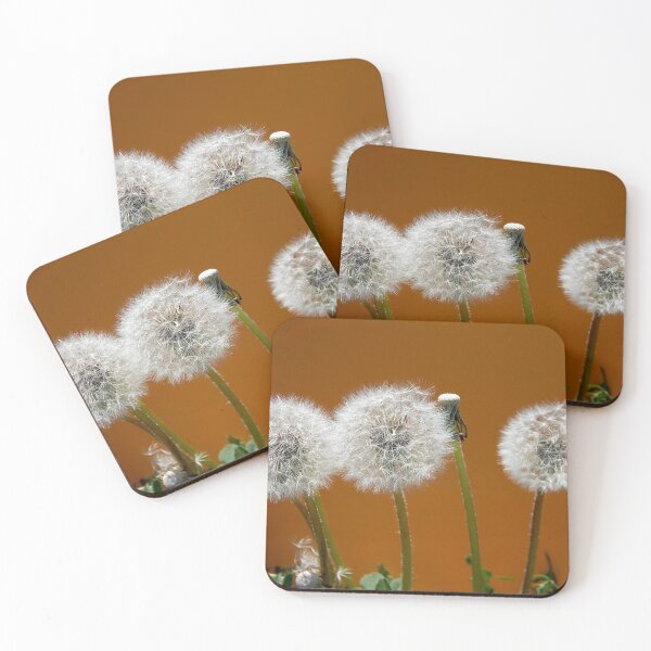 Item preview, Three wishes and three dandelions orange background  designed and sold by Stephanie  Skeem.