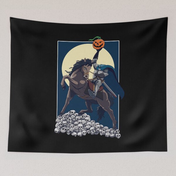 Item preview, The Legend Of Sleepy Hollow - Headless Horseman Illustration For Halloween designed and sold by TMBTM.