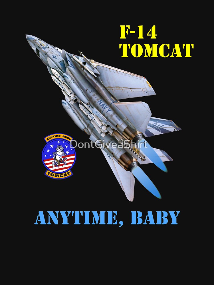 80s F-14 Tomcat Fighter Jet Shirt - Medium, Vintage Top