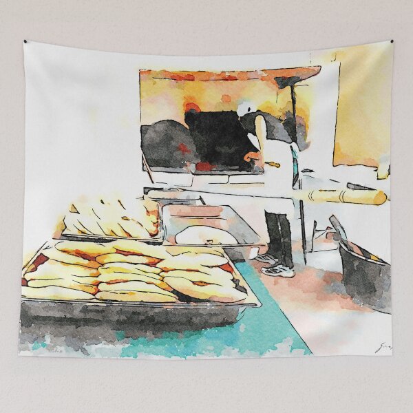 Item preview, Istituto Emiliani: girl makes bread designed and sold by Giuseppe Cocco.