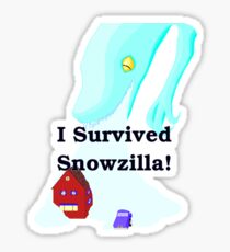Snowzilla Sticker