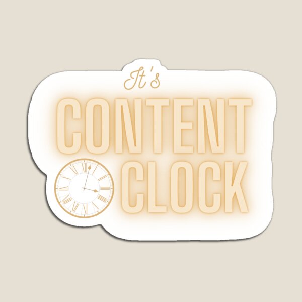 Item preview, Content o'clock designed and sold by otomworld.