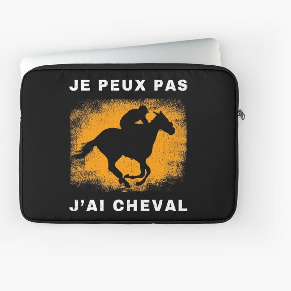 Aperçu de l'œuvre Equitation Je Peux Pas J'ai Cheval créée et vendue par IZORKY.