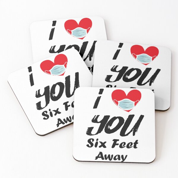 Item preview, Funny 2021 Valentines Day I Heart You Six Feet Away, Novelty  designed and sold by VAN-DESIGN.