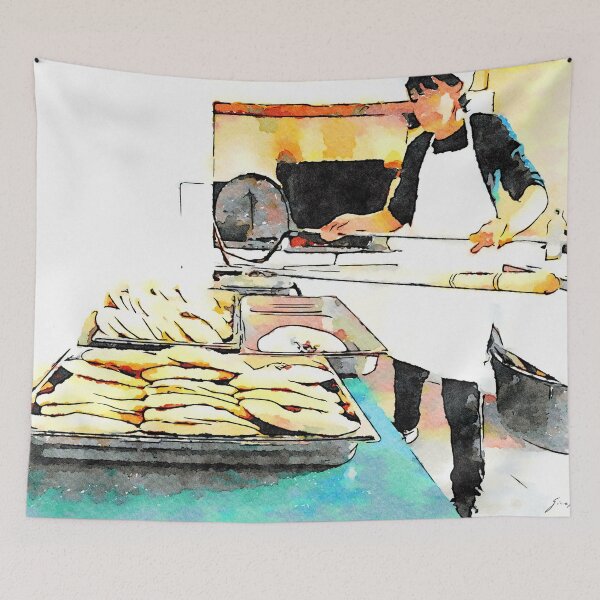 Item preview, Istituto Emiliani: girl makes bread designed and sold by Giuseppe Cocco.