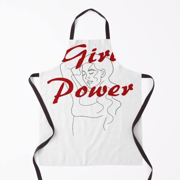 Item preview, Girl Power Slogan with a Line Art Drawing of a Woman designed and sold by Nina Baydur.