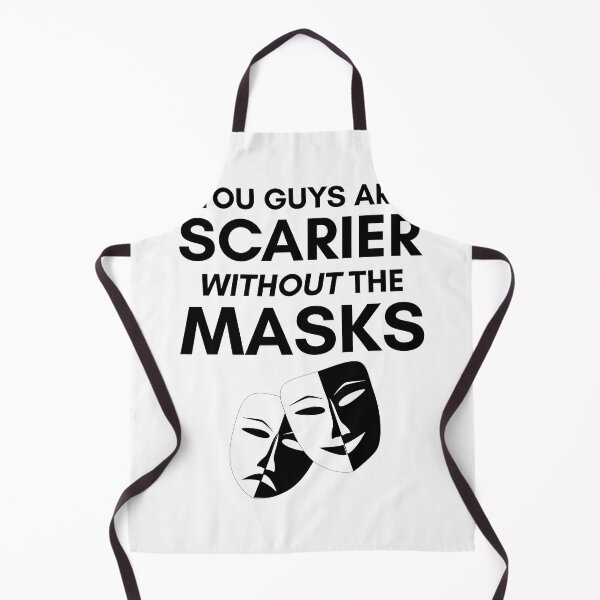 Item preview, The Umbrella Academy-Inspired "Scarier Without The Masks" designed and sold by mulberrydragon.