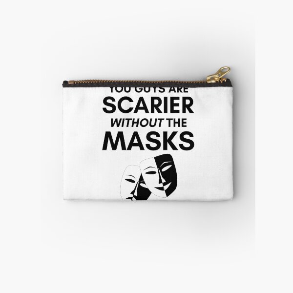 Item preview, The Umbrella Academy-Inspired "Scarier Without The Masks" designed and sold by mulberrydragon.