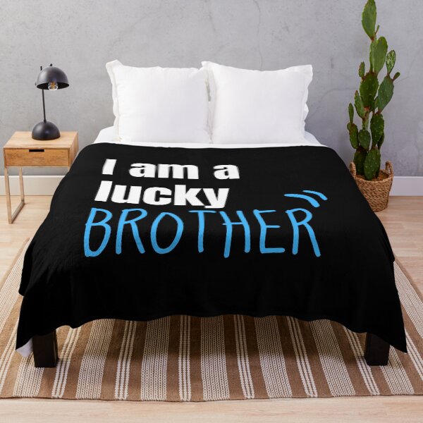 Item preview, I am a lucky brother , brother shirt , brother short quotes designed and sold by artisserv.
