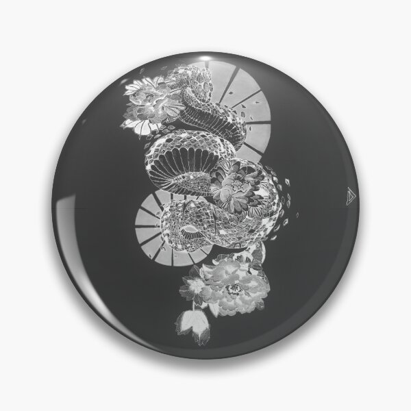 Item preview, Centered Negative Japanese snake designed and sold by mcac1d.
