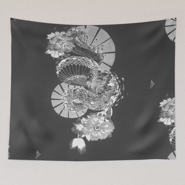 Item preview, Centered Negative Japanese snake designed and sold by mcac1d.