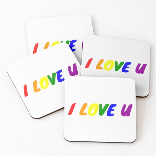 Item preview, I love you in LGBT flag colour designed and sold by obinrebel.