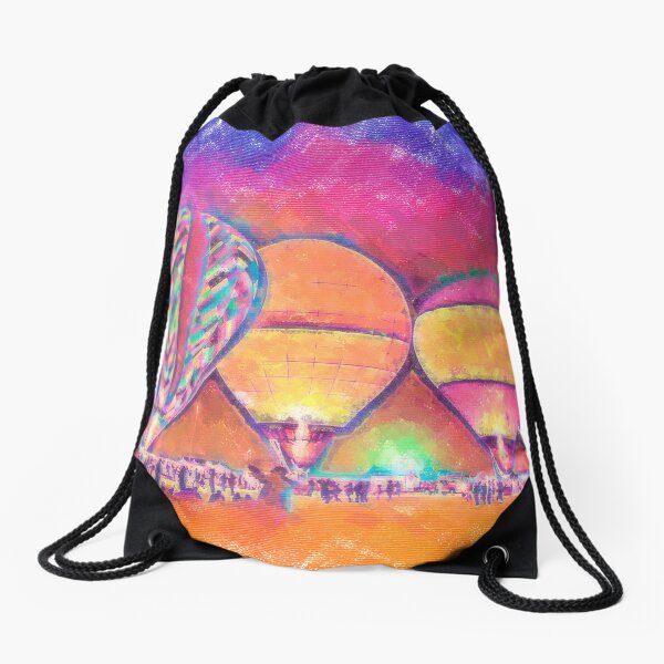 Item preview, Five Glowing Hot Air Balloons In Pastel designed and sold by KirtTisdale.
