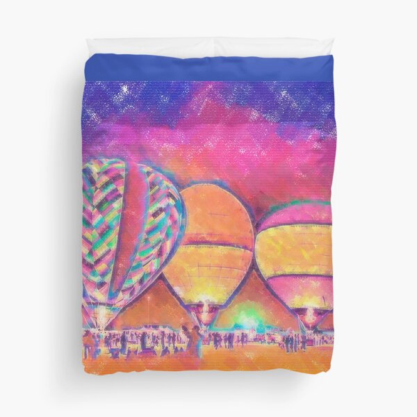 Item preview, Five Glowing Hot Air Balloons In Pastel designed and sold by KirtTisdale.