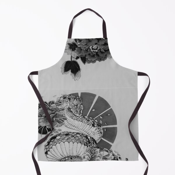 Item preview, B&W Japanese snake designed and sold by mcac1d.