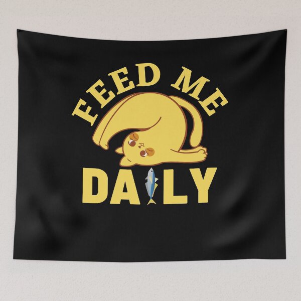 Item preview, Funny Cat: Feed Me Daily designed and sold by HappinessWorld.