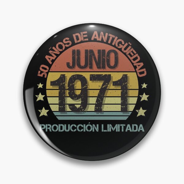 Item preview, 50th Birthday Gift for Him or Her Born in June 1971 in Spanish | Nacidos en junio 1971 Cumpleaños 50 Años Regalo de 50 Años designed and sold by InkItStudio.